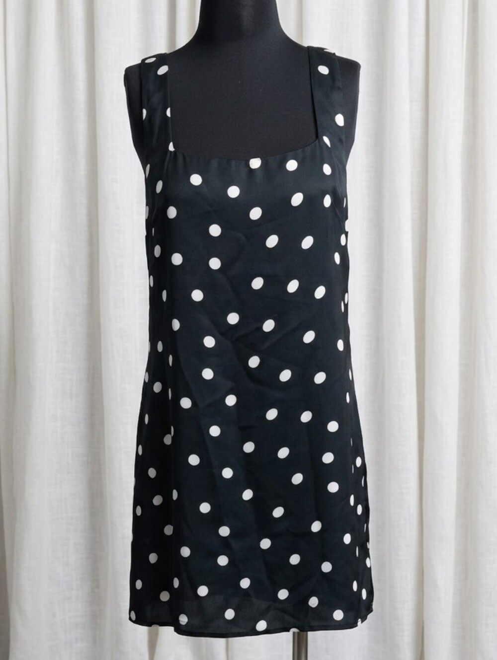 Skatie Black and White Polka Dot Mini Dress